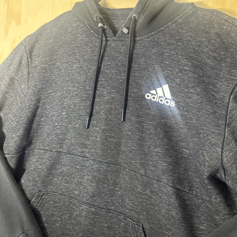 Adidas Team Issue Pullover Hoodie Black Size Large - Picture 2 of 8